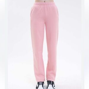 DANIELLE GUIZIO pink sweater straight leg pants Revolve DG Sweatpant Women’s